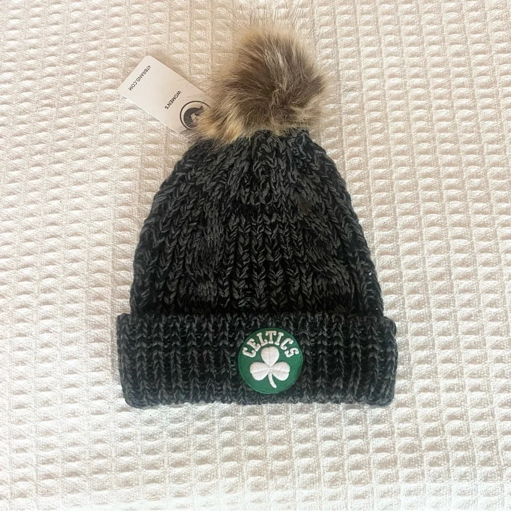47 Brand Celtics logo Meeko cuff knit winter hat NWT
